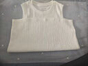 南極人（Nanjiren）女吊帶背心夏季薄款無(wú)袖t恤氣質(zhì)通勤打底背心可內搭外穿白色L 曬單實(shí)拍圖