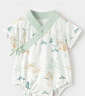 babylove新生兒包屁衣夏季棉莫代爾寶寶三角哈衣國風(fēng)嬰兒短袖爬服 福瑞禎祥 59cm 曬單實(shí)拍圖