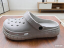 【CROCS同款】洞洞鞋男女時(shí)尚厚底增高夏季卡駱馳同款涼鞋戶(hù)外 灰色 42 -43 曬單實(shí)拍圖