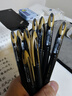 uni三菱【京東獨家】uni-ballAIR黑科技黑色中性筆0.5簽字筆商務(wù)直液式水筆刷題筆 黑金UBA-188M 12支 曬單實(shí)拍圖