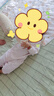 童泰（TONGTAI）嬰兒連體衣春秋季純棉女寶寶衣服新生兒哈衣爬服長(cháng)袖睡衣粉色73cm 曬單實(shí)拍圖