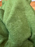 三彩2026春季新款寬松V領(lǐng)落肩袖針織衫套頭毛衫上衣純色簡(jiǎn)約休閑M 蘋(píng)果綠 XL 170/92A 曬單實(shí)拍圖