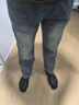 Homlean復古牛仔褲子男春夏季百搭寬松闊腿休閑彎刀長(cháng)褲HT16懷舊藍XL 曬單實(shí)拍圖