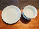 景德鎮（jdz）官方陶瓷飯碗影青瓷餐具套裝無(wú)鉛純色碗碟面碗湯盤(pán)喬遷搬家禮物 流影8英寸深盤(pán)（兩只裝） 曬單實(shí)拍圖