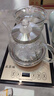 益茶福全自動(dòng)上水電熱水壺底部上水嵌入式茶臺功夫茶燒水壺飲水燒水一體機抽水玻璃煮茶壺保溫泡茶壺 SQ-008金色玻璃套裝 1L 曬單實(shí)拍圖