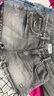 UR秋季新款女裝潮流街頭感休閑須邊牛仔短褲UYY850194 深灰 (偏短) 26 曬單實(shí)拍圖