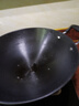 鑫一帆家用雙耳鍋陸川手工大鐵鍋防燙無(wú)涂層不銹炒鍋圓底燃氣爐40cm 曬單實(shí)拍圖