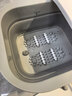 美的泡腳桶腳動(dòng)按摩洗腳盆加熱恒溫便攜足浴盆送長(cháng)輩父親母親女友實(shí)用節日生日禮物 白色折疊便攜智能恒溫 曬單實(shí)拍圖