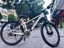 千里達26款M985ELITE山地自行車(chē)禧瑪諾21速油壓碟剎學(xué)生成人通勤單車(chē) 云帆白- 21速 27.5*17寸 推薦:170-190cm左右 曬單實(shí)拍圖