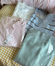 優(yōu)衣庫女裝棉質(zhì)寬松襯衫/長(cháng)袖襯衣26春夏新款483880 60 淺藍色(條紋) L 曬單實(shí)拍圖