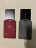 特斯拉卡片鑰匙套ModelY3煥新3翻毛皮鑰匙包扣殼tesla卡套X配件 【灰色】+【簡(jiǎn)約繩】 曬單實(shí)拍圖