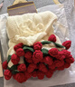SWEET CUPID52朵玫瑰花束毯子手工永生花生日母親節520禮物送女友111cm 曬單實(shí)拍圖