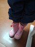 歐育兒童雨鞋女童時(shí)尚卡通立體雨靴小孩水鞋幼兒園防寶寶滑水雨鞋 B1658 粉色小兔 28 內長(cháng)18cm 建議腳長(cháng)【16.5-17cm】 曬單實(shí)拍圖