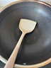 炊大皇炒鍋304不銹鋼有鈦炒菜鍋煎鍋平底不粘炒鍋32cm 可立可視蓋不挑灶 曬單實(shí)拍圖