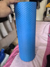 【加寬加長(cháng)】專(zhuān)業(yè)實(shí)心泡沫軸肌肉放松滾軸浮點(diǎn)瘦腿瑜伽柱健身按摩 藍色【45cm】腰腿背按摩 曬單實(shí)拍圖