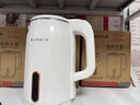 志高（CHIGO）【熱銷(xiāo)百萬(wàn)+】燒水壺電熱水壺電水壺雙層防燙1.8L大容量家用燒水壺304不銹鋼內膽大功率快速燒水 曬單實(shí)拍圖