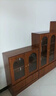 卡羅旋律書(shū)柜實(shí)木帶玻璃門(mén)防塵收納柜客廳書(shū)架展示柜中古風(fēng)置物柜儲物柜子 加厚實(shí)木板材【包安裝】 長(cháng)120*30*165【四+五層】 曬單實(shí)拍圖