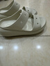 CROCS卡駱馳經(jīng)典泡芙?jīng)鲂瑋207670 骨白色-2Y2 36/37(220mm)  曬單實(shí)拍圖