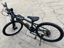 鳳凰官方旗艦店山地自行車(chē)男女士變速單車(chē)青少年學(xué)生越野公路賽車(chē)途瑞 鋼架【輻條】消光黑 24寸【適合145-170cm】 24速 曬單實(shí)拍圖