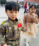G.duck小黃鴨兒童迷彩服套裝男女童軍訓服中小童運動(dòng)裝學(xué)生夏令營(yíng)訓練服 沙漠迷彩三件套 120 尺碼5~6歲【110-120cm】 曬單實(shí)拍圖