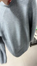 優(yōu)衣庫男裝女裝可機洗3D圓領(lǐng)針織衫/長(cháng)袖毛衣毛衫482321 62 粉藍色 M 曬單實(shí)拍圖