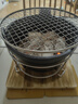 豪祥（HAOXIANG）圍爐煮茶壺炭爐燒烤爐家用室內打邊烤火爐套裝陶泥爐戶(hù)外功夫茶具 大號雅黑炭爐+烤網(wǎng)+鐵架+木墊 如圖所示 曬單實(shí)拍圖