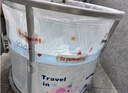 iuu嬰兒游泳桶免安裝 兒童洗澡桶 可折疊泡澡桶家用新生兒游泳池浴桶 【免安裝-透明】巨無(wú)霸+禮包 母嬰級面料，耐磨穩固防變形 曬單實(shí)拍圖