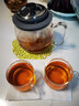 壹購頂壺耐高溫玻璃旋轉內膽泡茶壺家用升降內膽飄逸壺茶水分離泡茶器 D19鷹嘴（配4杯） 600ml 曬單實(shí)拍圖