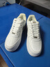 AJMG空軍一號高顏值板鞋男AJ莆田春季男鞋內增高經(jīng)典情侶青少年運動(dòng)鞋 白灰金【低幫】 42 曬單實(shí)拍圖