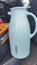 JEKO&JEKO保溫壺家用熱水瓶暖水壺宿舍大容量開(kāi)水瓶玻璃內膽 1.6L淡藍色 曬單實(shí)拍圖