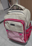 京商kyosho拉桿書(shū)包小學(xué)生兒童3到6年級大容量粉色拼色 曬單實(shí)拍圖