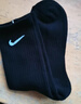 耐克（NIKE）男女襪子夏季三雙裝跑步訓練襪子SX7677-010 黑色 L  曬單實(shí)拍圖