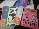 國譽(yù)（KOKUYO）【熱門(mén)商品】塔卡沙Campus B5筆記本本子高顏值初中生高中學(xué)生專(zhuān)用高端記事本文具套裝40頁(yè)4本裝 曬單實(shí)拍圖