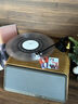 嘿喲音樂(lè )HYM-Lumi黑膠唱片機復古留聲機藍牙音響家居客廳擺件暖光氛圍節日禮物 胡桃木 曬單實(shí)拍圖