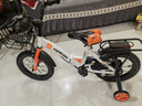 永久（FOREVER）兒童自行車(chē)男女款小孩單車(chē)可折疊腳踏車(chē)4-6-8-10歲輔助輪14寸橙色 曬單實(shí)拍圖