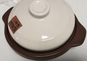 砂鍋家用耐高溫干燒不裂陶瓷湯鍋燉鍋煲仔飯燃氣煤氣灶專(zhuān)用小沙鍋 【古法傳承 干燒不裂】棕白 2.8L 曬單實(shí)拍圖