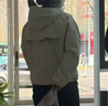 蕉內氧氣5系女士3L短款雙拉鏈寬松輕量沖鋒衣 樺木    M    曬單實(shí)拍圖