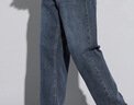 皮爾卡丹（pierre cardin）高端牛仔褲男春夏季寬松直筒休閑褲子男士彈力潮流男裝 藍灰色 36 曬單實(shí)拍圖