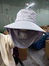 察今2025帽子夏騎車(chē)防曬防蚊風(fēng)護頸遮臉太陽(yáng)帽面罩騎車(chē)戶(hù)外采茶遮陽(yáng)帽 淺紫【面罩可拆卸】 曬單實(shí)拍圖