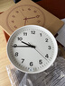 MUJI指針式時(shí)鐘 掛墻家用時(shí)尚現代客廳裝飾掛鐘 白色 32cm 石英鐘掛表 曬單實(shí)拍圖
