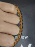 石玥珠寶奢藏級天然暴力黃黃水晶手串本命年轉運珠手鏈男女士款 水晶瑪瑙 曬單實(shí)拍圖