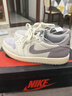 耐克（NIKE）Air Jordan 1 Low AJ1 灰白色低幫 減震防滑耐磨 復古籃球鞋 CZ0790-101灰白 40 曬單實(shí)拍圖