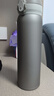 京東京造 保溫杯 純鈦彈蓋隨行【內外純鈦】男女士水杯子 灰色 500ml 曬單實(shí)拍圖