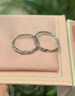 中國黃金（CHINA GOLD）足銀三生三世戒指男女款莫比烏斯環(huán)情侶對戒情人節生日禮物送愛(ài)人 【今/次日達】莫比烏斯戒指【情侶款】 曬單實(shí)拍圖