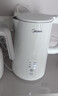美的（Midea）電水壺熱水壺 大容量家用燒水壺泡茶0涂層 雙層防燙自動(dòng)斷電 不銹鋼無(wú)縫內膽 大功率快速燒水沸騰 1.5L 【一鍵開(kāi)蓋I無(wú)縫內膽】 曬單實(shí)拍圖