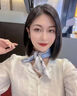Calznklien絲巾桑蠶絲真絲女2026新款生日禮物送媽媽長(cháng)輩實(shí)用高檔方巾伴手禮 真絲絲巾【花?？{】 高級感禮盒裝輕奢送禮丨尺寸:53*53±2 曬單實(shí)拍圖