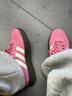 adidas「T頭鞋」BARREDA板鞋德訓鞋男女阿迪達斯輕運動(dòng) 粉色/漢玉白/樹(shù)脂黃   37 曬單實(shí)拍圖