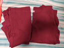 浪莎本命年100%純棉酒紅色秋衣秋褲男士馬年打底全棉毛衫保暖內衣套裝 酒紅套裝· 1秋衣1秋褲 XL /175 曬單實(shí)拍圖