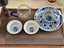 京東京造 蓋碗茶具 景德鎮蓋碗陶瓷茶具主人杯禮盒裝 青花纏枝蓮蓋碗壺承 曬單實(shí)拍圖