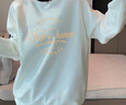 Halo Queen衛衣女春秋圓領(lǐng)寬松時(shí)尚印花套頭上衣H13KW1300 曬單實(shí)拍圖